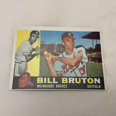 [54] VINTAGE | Bill Bruton | TOPPS Card #37 | 1960 | Milwaukee Braves
