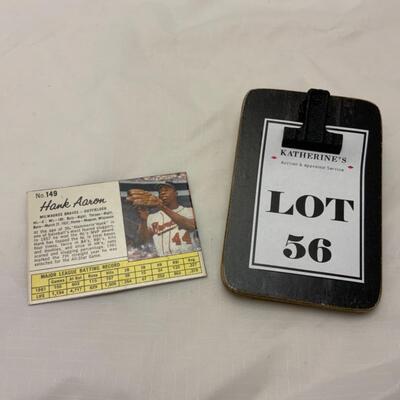 [56] VINTAGE | Hank Aaron | Post Cereal Card #149 | 1962 | Milwaukee Braves