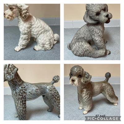 Lot 41.5  Assortment of Poodle Figurines