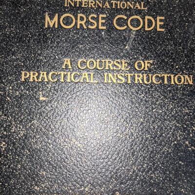 Morse Code Training guide on phonographic records..
