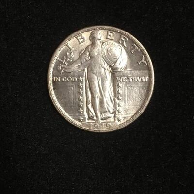 1919  standing liberty Quarter  dollar