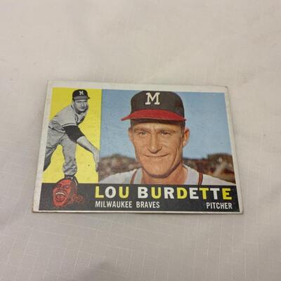 [60] VINTAGE | Lou Burdette | TOPPS Card #70 | 1960 | Milwaukee Braves