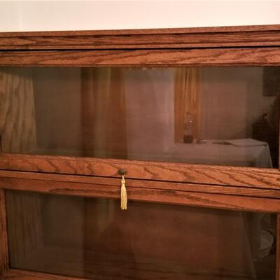Lot #157  Contemporary Barrister Style Bookcase - 4 shelves