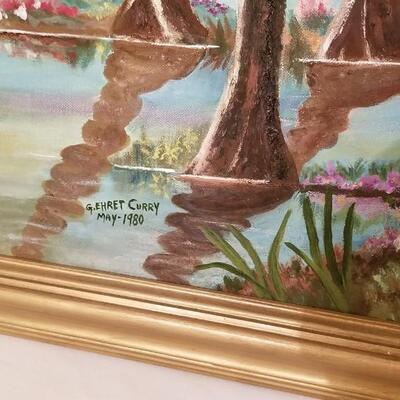 Lot #161  Original Oil on Canvas - dated 1980