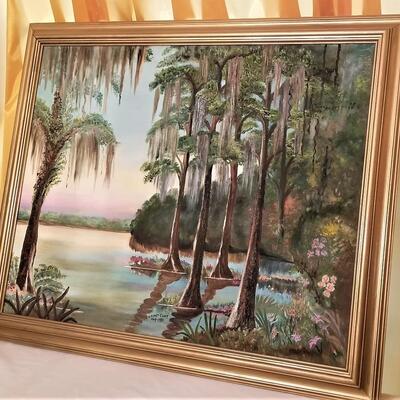 Lot #161  Original Oil on Canvas - dated 1980