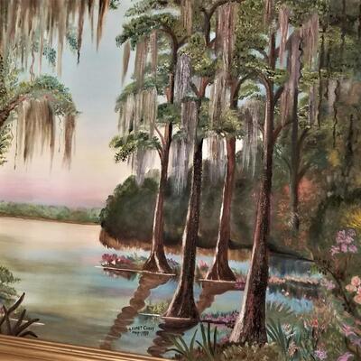 Lot #161  Original Oil on Canvas - dated 1980