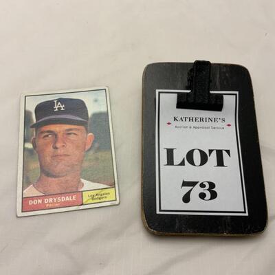 [73] VINTAGE | Don Drysdale | TOPPS Card #260 | 1961 | LA Dodgers