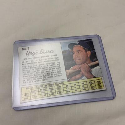 [75] VINTAGE | Yogi Berra | Jello Card #7 | 1962 | New York Yankees