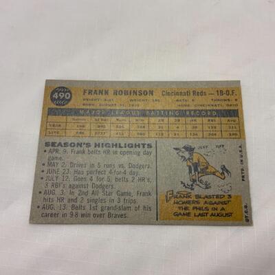 [78] VINTAGE | Frank Robinson | TOPPS Card #490 | 1960 | Cincinnati Reds