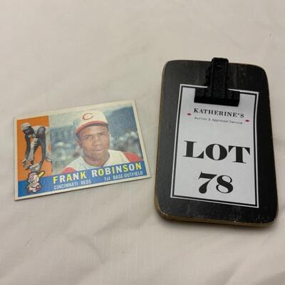 [78] VINTAGE | Frank Robinson | TOPPS Card #490 | 1960 | Cincinnati Reds