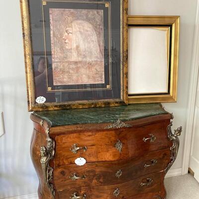 Lot 3: Louis Style XV Dresser & Art