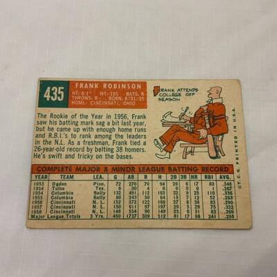 [95] VINTAGE | Frank Robinson | TOPPS Card #435 | 1959 | Cincinnati Reds