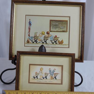 Four Signed & Numbered Peggy Dickey Framed Prints