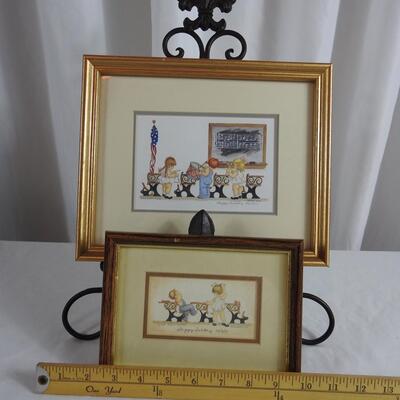 Four Signed & Numbered Peggy Dickey Framed Prints