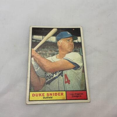 [118] VINTAGE | Duke Snider | TOPPS Card #443 | 1961 | Brooklyn LA Dodgers