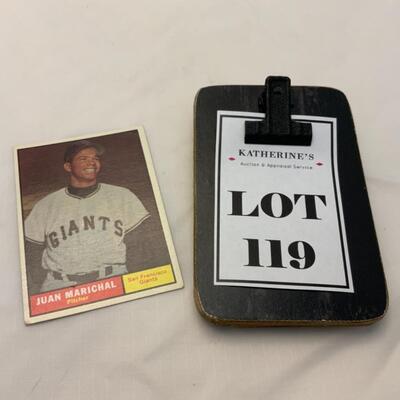 [119] VINTAGE | Juan Marichal | TOPPS Card #417 | 1961 | SF Giants