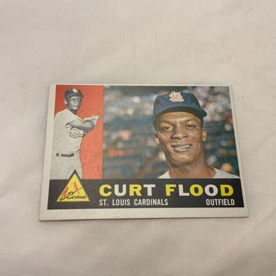 [122] VINTAGE | Curt Flood | TOPPS Card #275 | 1960 | St Louis Cardinals