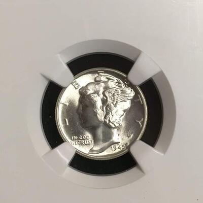 1945 Mercury dime MS  67