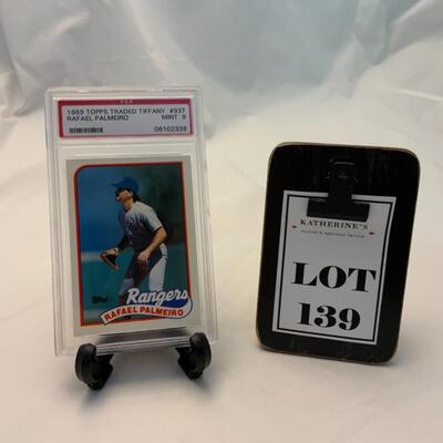 [139] GRADED CARD | Rafael Palmeiro | TOPPS #93T | 1989 | Mint 9 | PSA