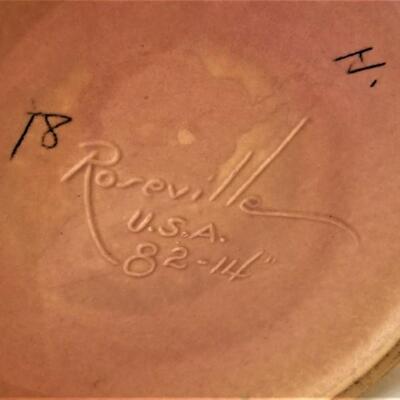 Lot #170  Beautiful Large Vintage Roseville Art Pottery Vase - Water Lily