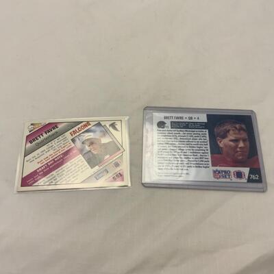 [149] Two Brett Favre Football Cards | 1991