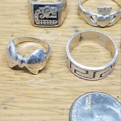 Sterling silver ring lot 29 g