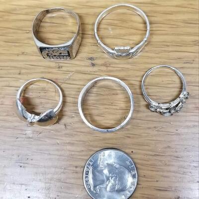 Sterling silver ring lot 29 g