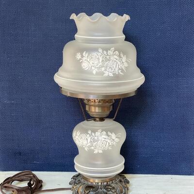 3 Way Painted Frosted Globe Lamp