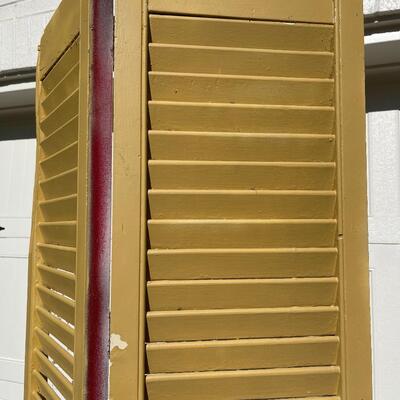 Painted Golden Yellow Attached Shutters * See Details