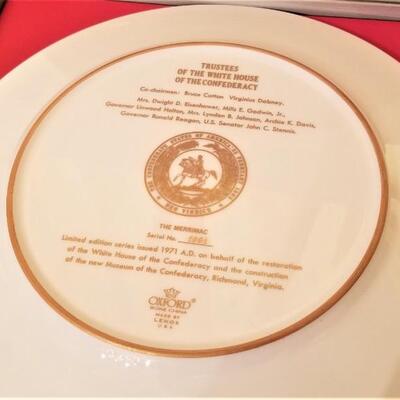 Lot #171  Scarce 1971 Limited Edition Plate - Museum of the Confederacy "The Merrimack"