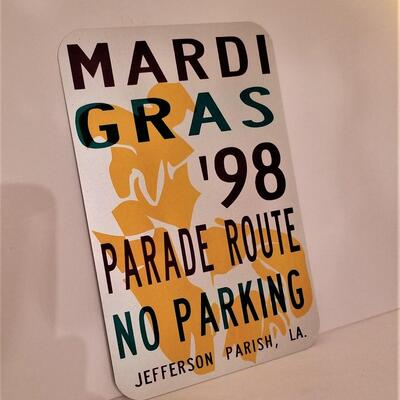 Lot #175  Metal Jefferson Parish Street Sign - Parade Route 1998