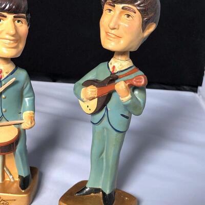 Beatles Set of 4 Bobble Heads 1964 Car Mascots Inc