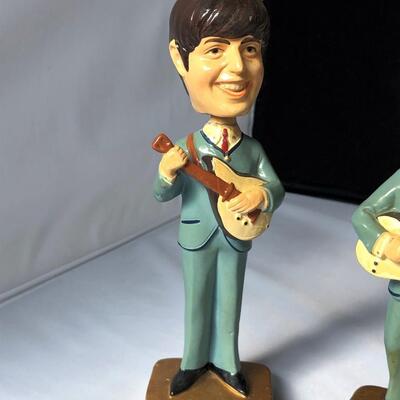 Beatles Set of 4 Bobble Heads 1964 Car Mascots Inc