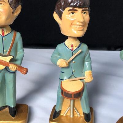 Beatles Set of 4 Bobble Heads 1964 Car Mascots Inc