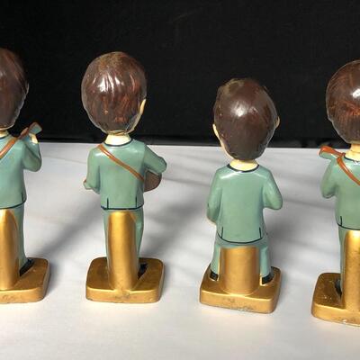Beatles Set of 4 Bobble Heads 1964 Car Mascots Inc