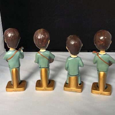 Beatles Set of 4 Bobble Heads 1964 Car Mascots Inc