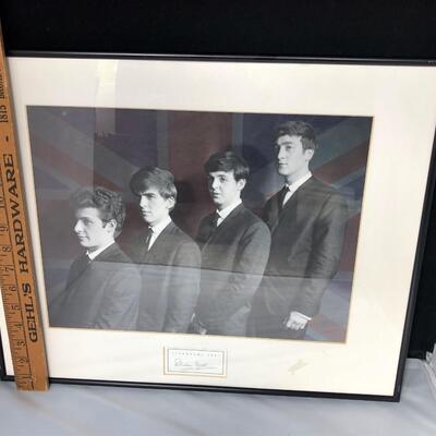 Signed Pete Best Beatles Lithograph Liverpool 1962 Troy Alders