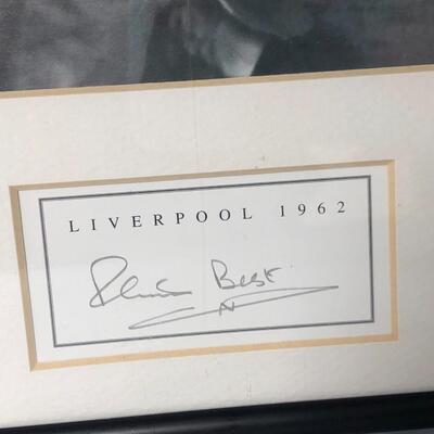 Signed Pete Best Beatles Lithograph Liverpool 1962 Troy Alders