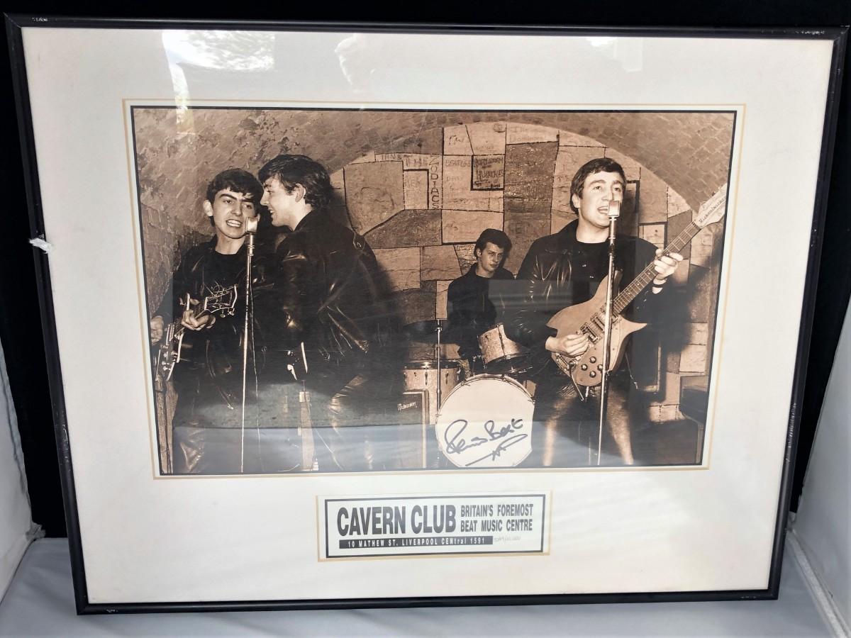 Beatles Signed Pete Best Cavern Club Lithograph Art Poster Print ...