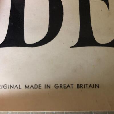Original 1963 Beatles London Palladium Royal Command Performance Poster 1964 NEMS Lithograph