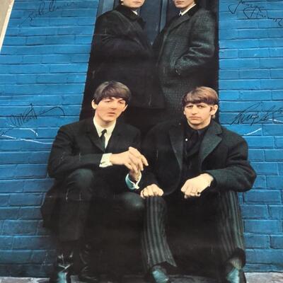 Original 1963 Beatles London Palladium Royal Command Performance Poster 1964 NEMS Lithograph