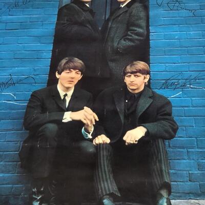Original 1963 Beatles London Palladium Royal Command Performance Poster 1964 NEMS Lithograph