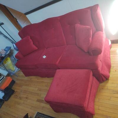 Couch with Ottoman