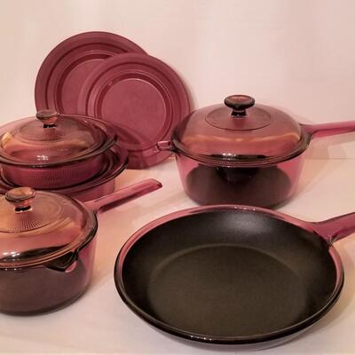 Lot #177  Vintage VISIONS Cookware lot - great condition
