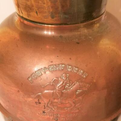 Lot #178  2 vintage brass spittoons