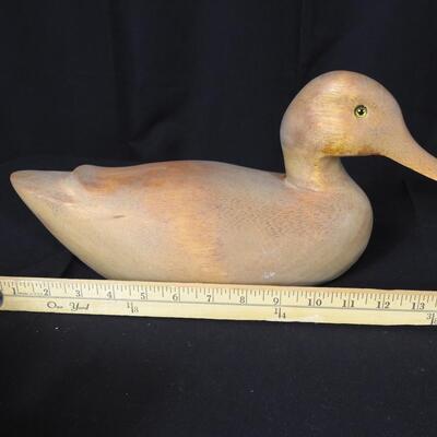 Beautiful Carved Wood Duck Decoy