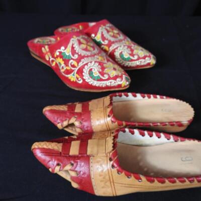 Two Pair of Ladies Leather  Shoes