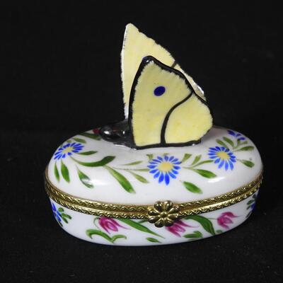 Beautiful Butterfly Trinket Box