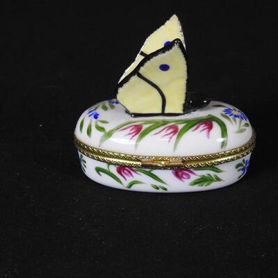 Beautiful Butterfly Trinket Box