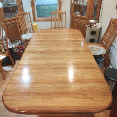 Oak Dining Table & Chairs